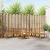 vidaXL Ensemble de Canap&eacute;s 7 Pi&egrave;ce Naturel Bois d'Acacia Massif