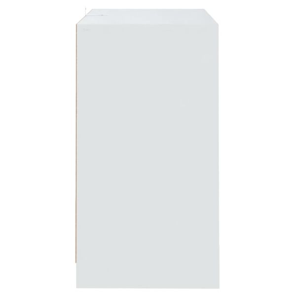 vidaXL Buffet Blanc 70x41x75 cm Bois d'ingénierie