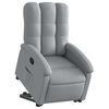 vidaXL Fauteuil inclinable Gris clair Tissu
