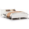 vidaXL Cadre de lit sans matelas blanc 120x200 cm bois de pin massif