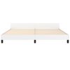 vidaXL Cadre de lit sans matelas blanc 200x200 cm similicuir
