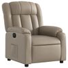 vidaXL Fauteuil inclinable &eacute;lectrique Cappuccino Similicuir