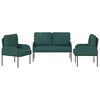 vidaXL Ensembles de canap&eacute;s 3 pcs Vert fonc&eacute; 115 x 56 x 80 cm