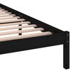 vidaXL Cadre de lit sans matelas bois massif de pin 200x200 cm noir