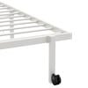vidaXL Cadre de lit pliable sans matelas blanc 80x200 cm acier