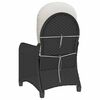 vidaXL Fauteuil inclinable Noir 56 x 66 x 95 cm polyrotin