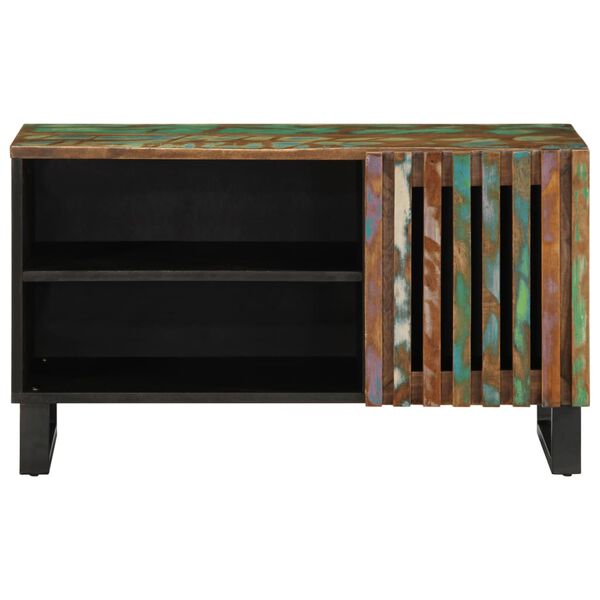 vidaXL Meuble TV 80x34x46 cm bois d'acacia massif