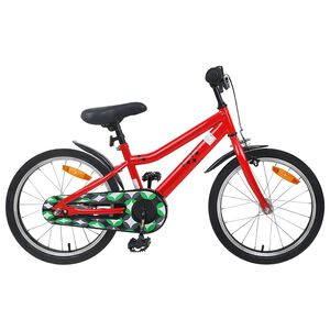vidaXL V&eacute;lo pour Enfants 18 Pouces pour les 5-7 ans Rouge