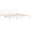 vidaXL Cadre de lit sans matelas blanc 160x200 cm bois de pin massif