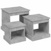 vidaXL Tables basses 3 pcs gris b&eacute;ton bois d'ing&eacute;nierie
