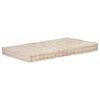 vidaXL Coussins de plancher de palette lot de 2 Coton Beige