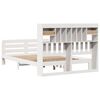 vidaXL Lit biblioth&egrave;que sans matelas blanc 150x200 cm bois pin massif