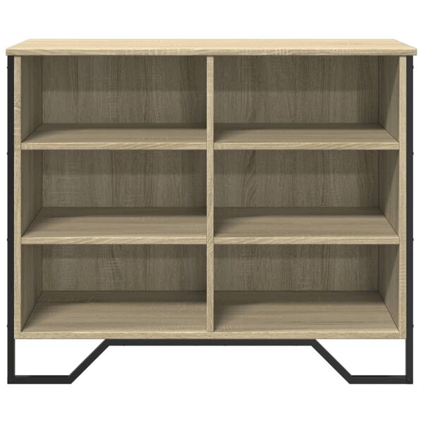 vidaXL Buffet ch&ecirc;ne sonoma 91x35,5x74,5 cm bois d'ing&eacute;nierie