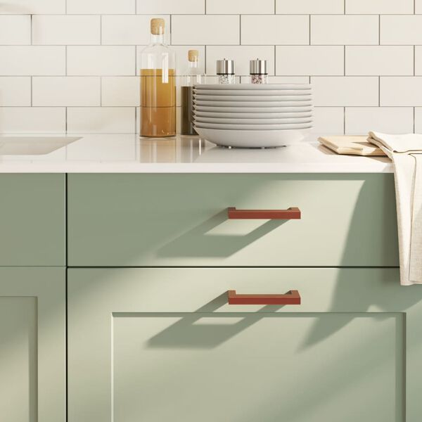 vidaXL Poign&eacute;es d'armoire 20 pcs bronze 96 mm acier inoxydable