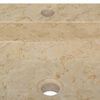 vidaXL Lavabo Crème 40x40x12 cm Marbre