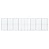 vidaXL Panier gabion avec couvercle 800x100x200 cm fer galvanisé