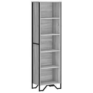 vidaXL Biblioth&egrave;que sonoma gris 50x31x169 cm bois d'ing&eacute;nierie