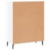 vidaXL Buffet Blanc brillant 69,5x34x90 cm Bois d'ingénierie