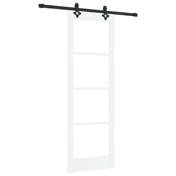 vidaXL Porte coulissante Blanc 73,5 x 211 cm