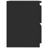 vidaXL Tables de chevet 2 pcs Noir 30x30x40 cm Bois d'ing&eacute;nierie