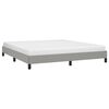 vidaXL Cadre de lit sans matelas gris clair 180x200 cm tissu