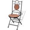 vidaXL Chaises pliables de bistro 2 pcs C&eacute;ramique Terre cuite