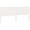 vidaXL T&ecirc;te de lit blanc 205,5x4x100 cm bois massif de pin
