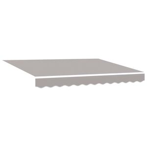vidaXL Toile de rechange pour auvent Gris clair 2,5 x 2 m Polyester