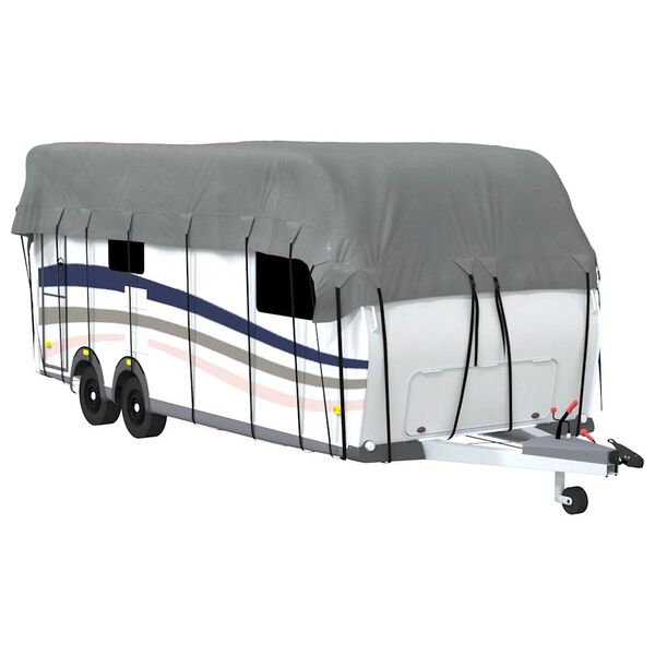 vidaXL Housse de toit de caravane gris 700x300 cm tissu non tiss&eacute;