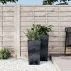 vidaXL Jardini&egrave;re et int&eacute;rieur amovible anthracite PP aspect b&eacute;ton