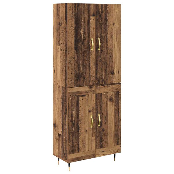 vidaXL Haut Armoire Bois Ancien 69,5 x 34 x 180 cm Bois d'ing&eacute;nierie