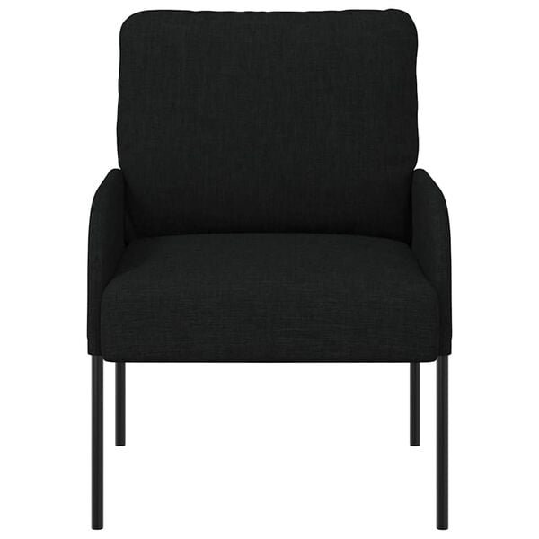 vidaXL Canap&eacute;s avec coussin 55cm Noir Contreplaqu&eacute;
