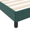 vidaXL Lit &agrave; ressorts avec matelas Vert fonc&eacute; 120 x 220 cm tissu