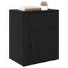 vidaXL Cabinet de chevet Ch&ecirc;ne noir 35 x 50 x 60 cm Bois d'ing&eacute;nierie