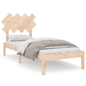 vidaXL Cadre de lit sans matelas 90x200 cm bois massif