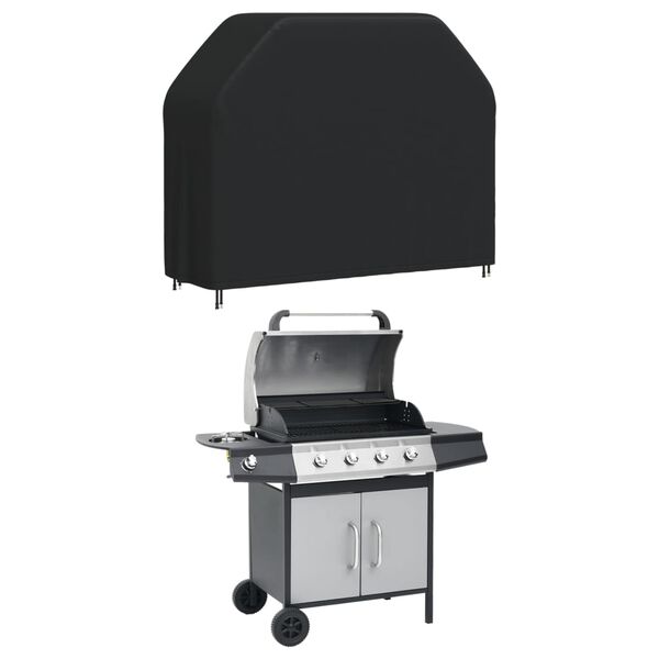 vidaXL Housse de barbecue 162x61x122 cm noir oxford 420D
