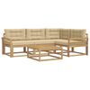 vidaXL Ensemble de canap&eacute;s d'ext&eacute;rieur 5 pcs Blanc et Beige
