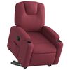 vidaXL Fauteuil inclinable rouge bordeaux tissu