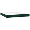 vidaXL Sommier &agrave; lattes de lit avec matelas LED Vert fonc&eacute; 180x200 cm