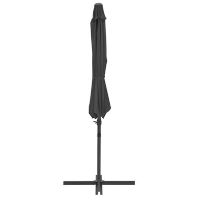 vidaXL Parasol en porte-à-faux avec mât en acier Anthracite 300 cm