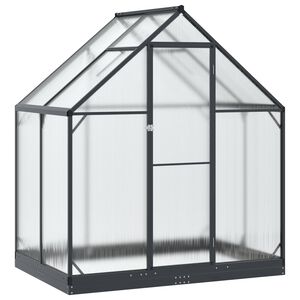 vidaXL Serre de jardin avec porte Anthracite 183,5 x 123 x 207 cm