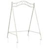 vidaXL Cadre de balan&ccedil;oire Blanc antique 113 x 121,5 x 168 cm Acier