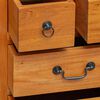 vidaXL Commode Naturel 45 x 35 x 100,5 cm Bois de Mahogany Massif