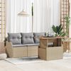 vidaXL Ensemble de canap&eacute; de jardin 5 pcs beige et gris clair