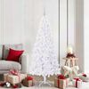 vidaXL Sapin de Noël artificiel avec 300 LED Blanc 180 cm PVC et Acier