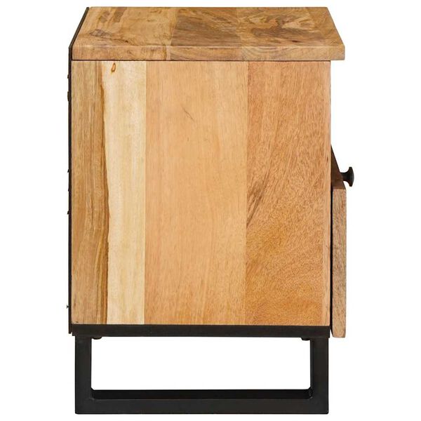 vidaXL Cabinet de chevet Naturel 40 x 33 x 46 cm Bois de mangue massif