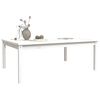 vidaXL Table de jardin blanc 121x82,5x45 cm bois massif de pin