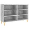 vidaXL Buffet gris b&eacute;ton 103,5x35x70 cm bois d'ing&eacute;nierie