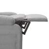 vidaXL Fauteuil inclinable Gris clair Tissu