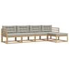 vidaXL Ensemble de canap&eacute;s d'ext&eacute;rieur 4 pc Blanc et gris clair